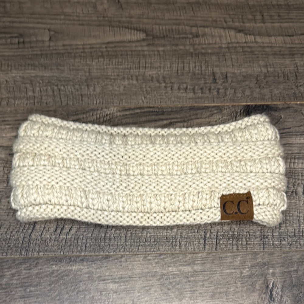 C.C. Cream Knit Headband